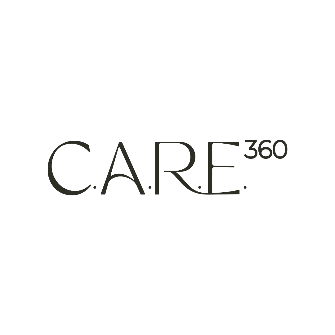 Logotipo de CARE360, cliente da Palpitaria.